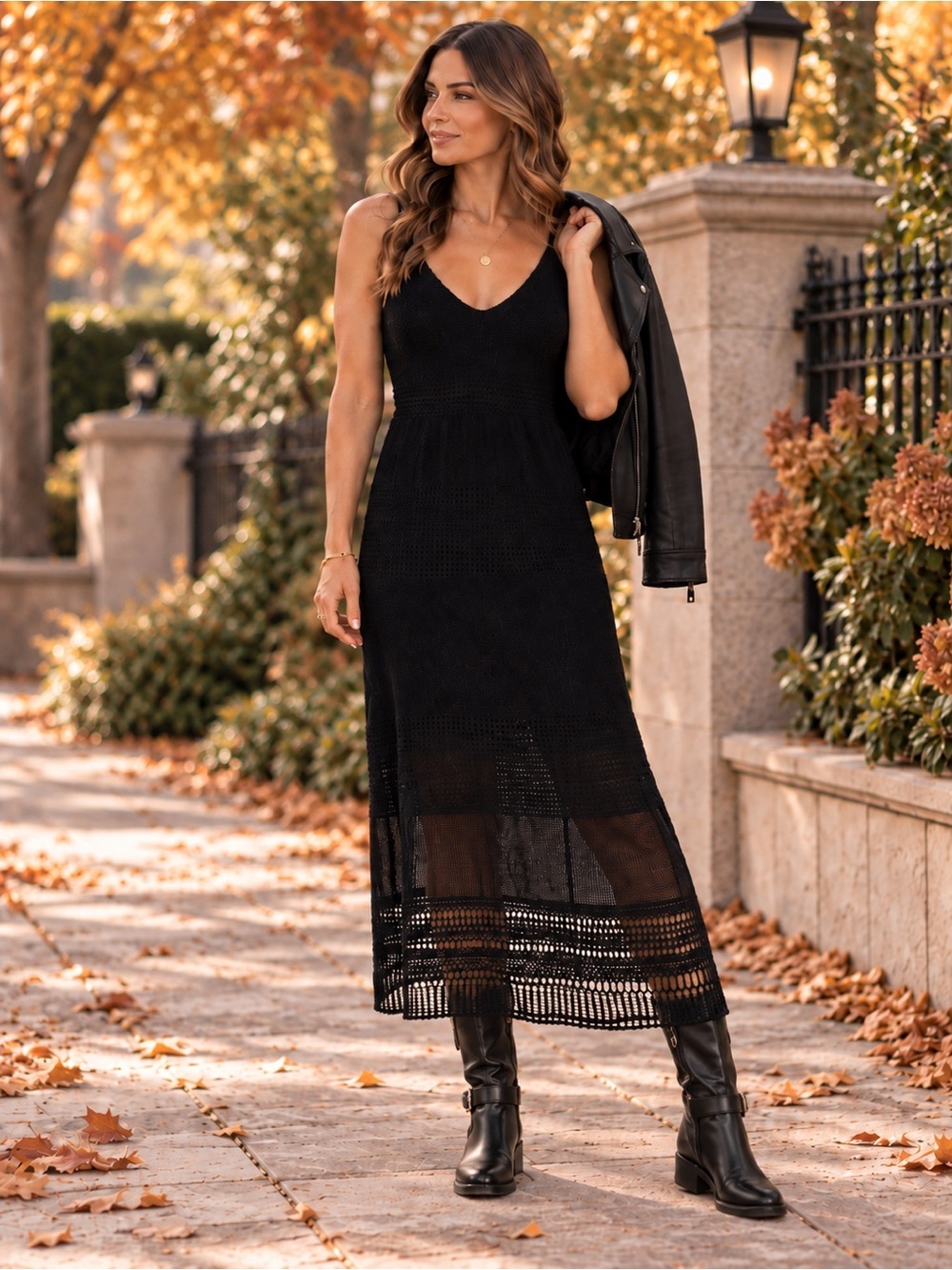 Chelsea.28 Black Sheer Overlay Maxi Dress / Size small : resort vacation ready